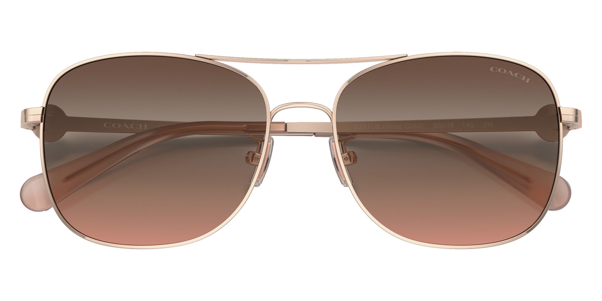 Coach HC7127 C6177 9331U8 56 - Shiny Rose Gold / Brown Pink Gradient Mirrored #id:hc71279331u8_s:100120