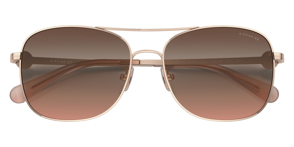 Coach HC7127 C6177 9331U8 56 - Shiny Rose Gold / Brown Pink Gradient Mirrored #id:hc71279331u8_s:100120