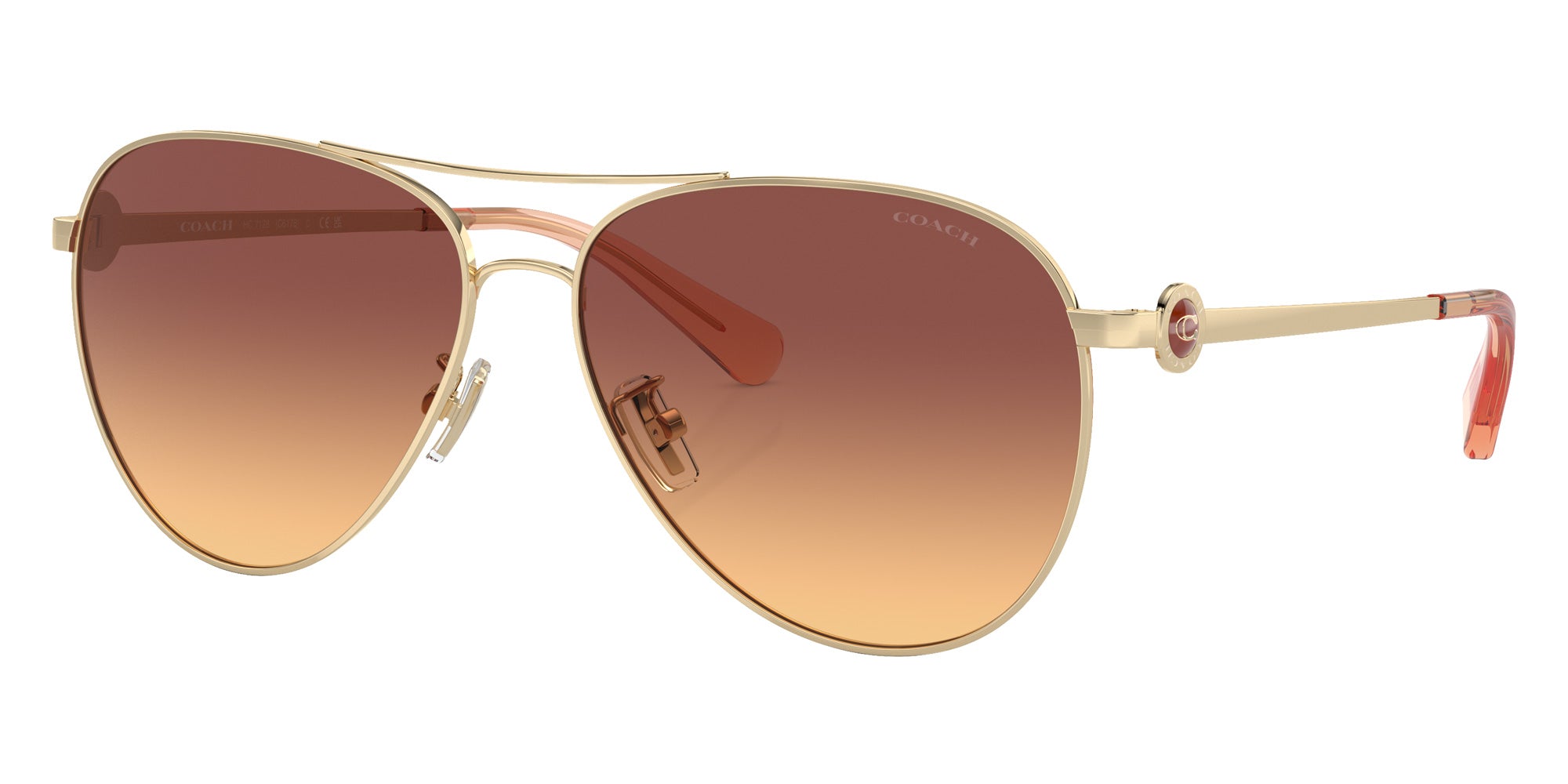 Coach HC7128 C6178 900578 58 - Shiny Light Gold / Maroon Canary #id:hc7128900578_s:100105