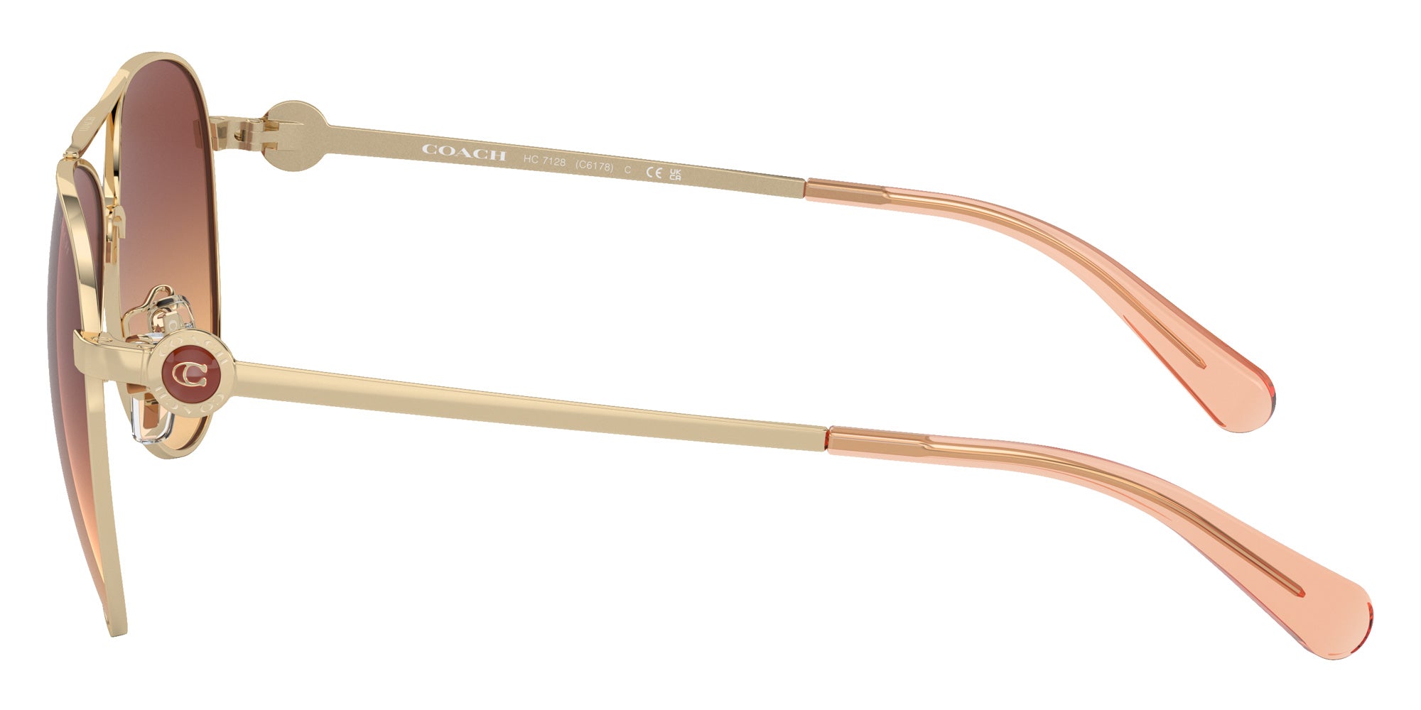 Coach HC7128 C6178 900578 58 - Shiny Light Gold / Maroon Canary #id:hc7128900578_s:100110