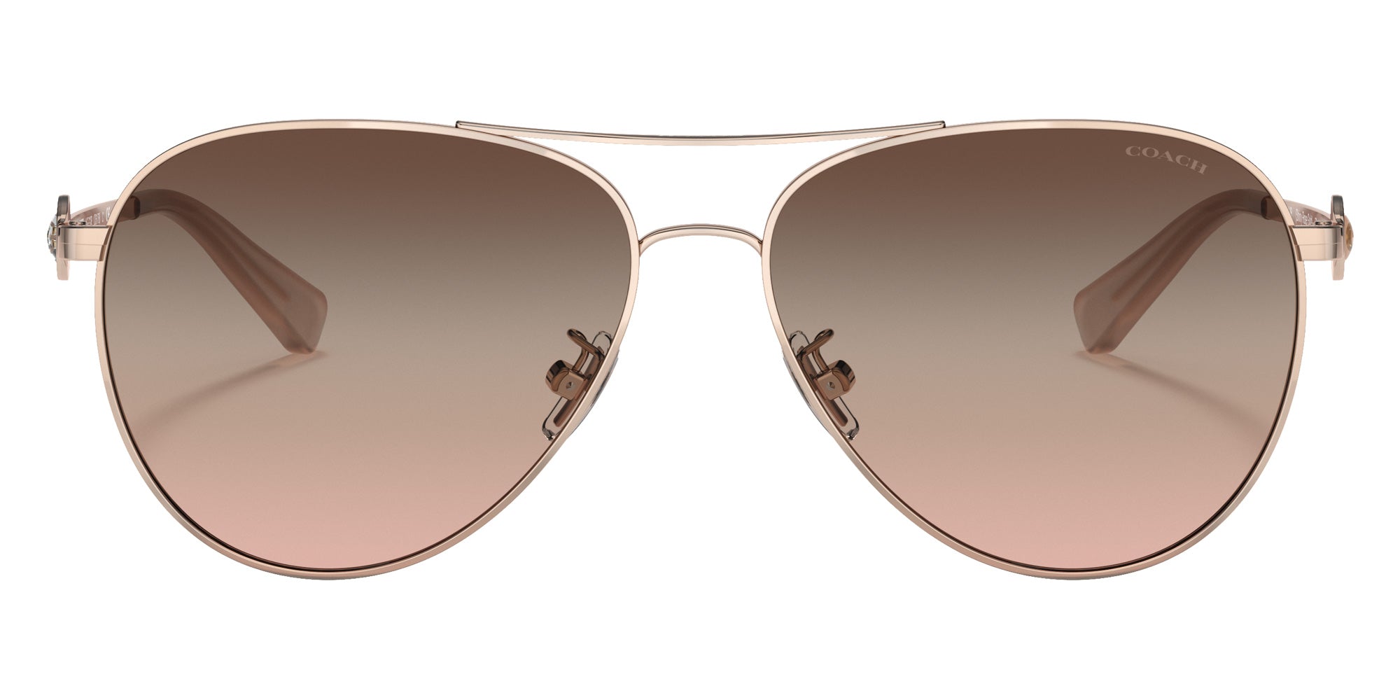Coach HC7128 C6178 9331U8 58 - Shiny Rose Gold / Brown Pink Gradient Mirrored #id:hc71289331u8_s:102100