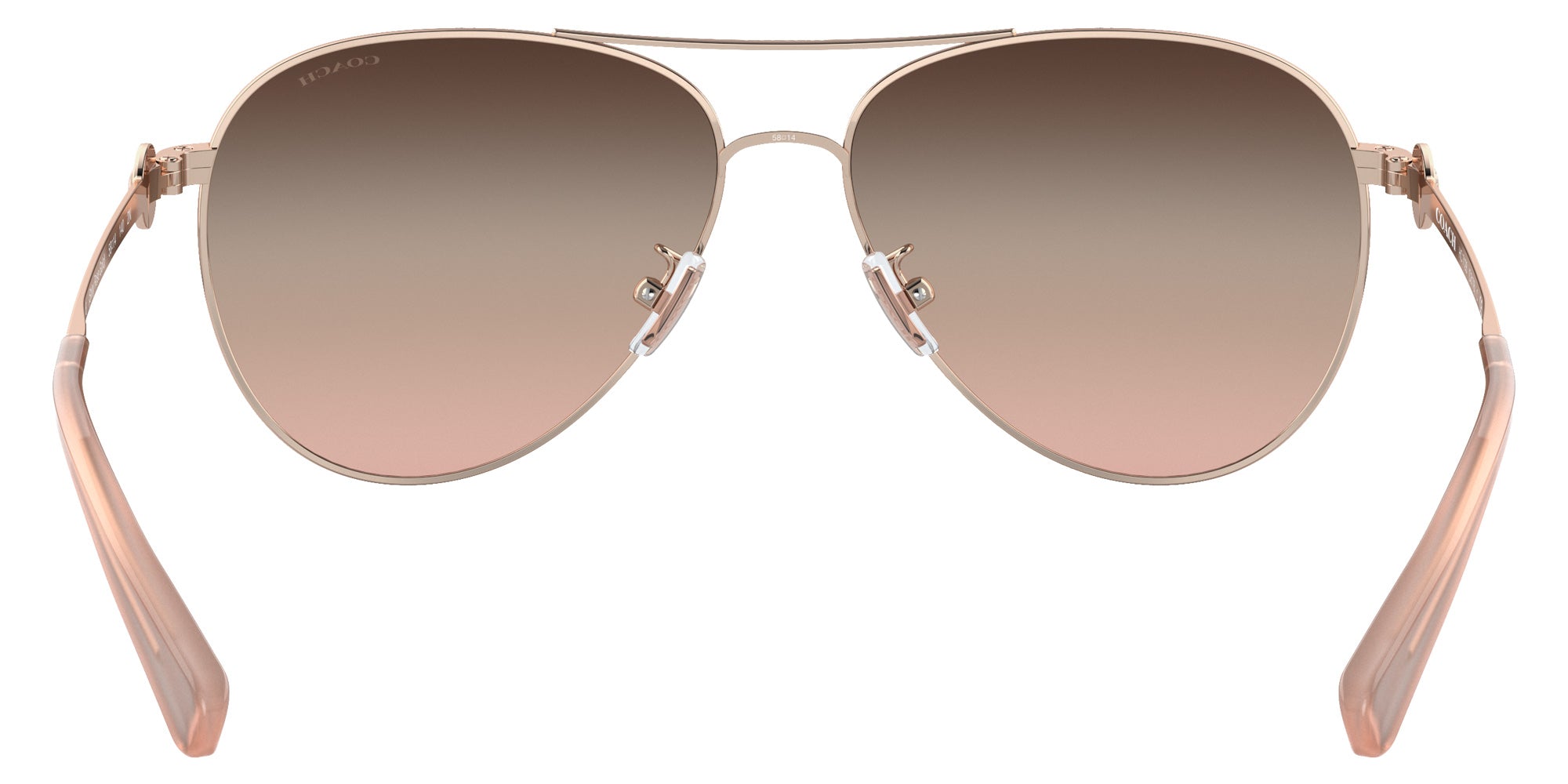 Coach HC7128 C6178 9331U8 58 - Shiny Rose Gold / Brown Pink Gradient Mirrored #id:hc71289331u8_s:102115