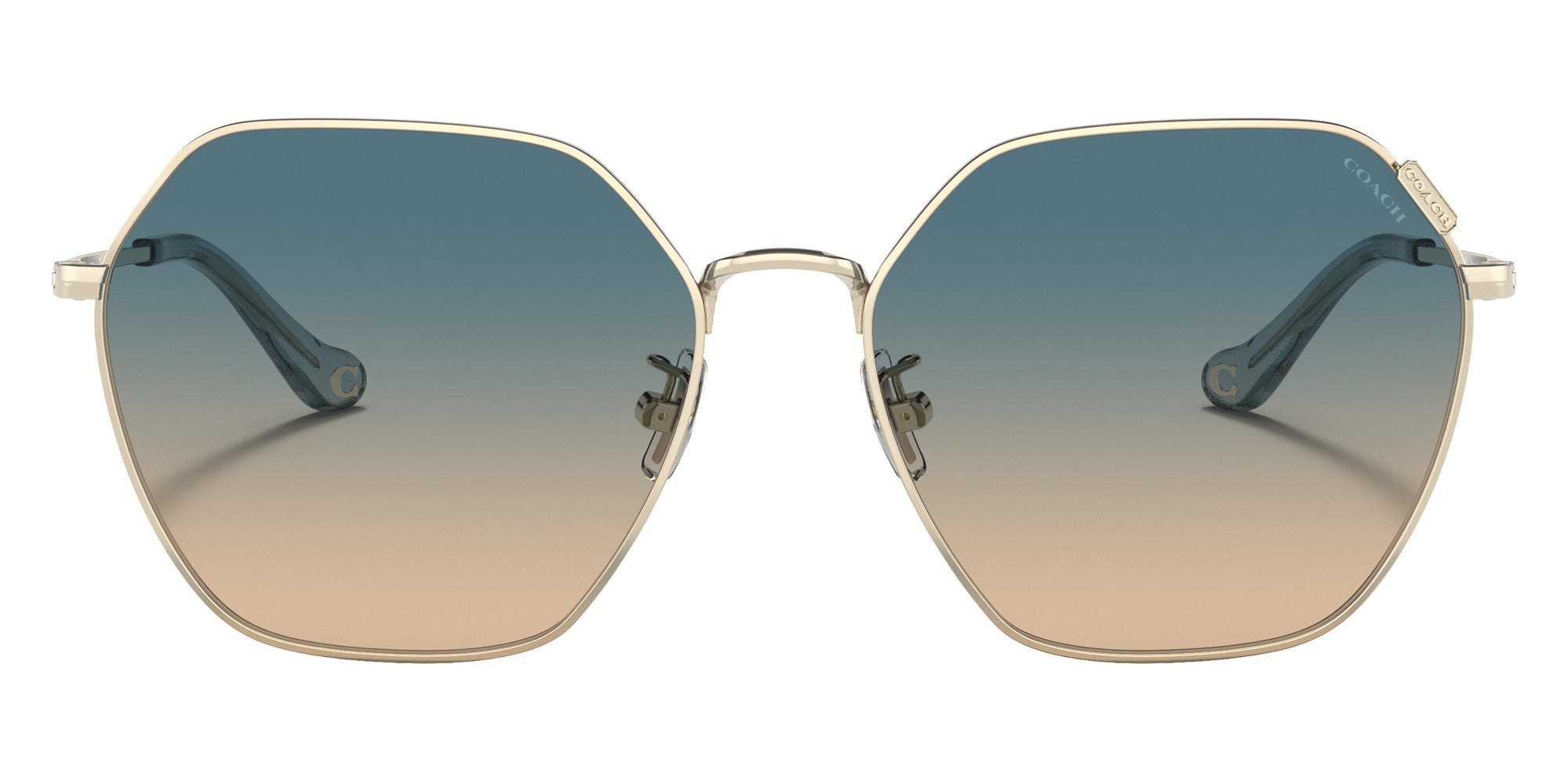 Coach HC7132 C7998 900579 58 - Shiny Light Gold / Blue Yellow Gradient #id:hc7132900579_s:100100