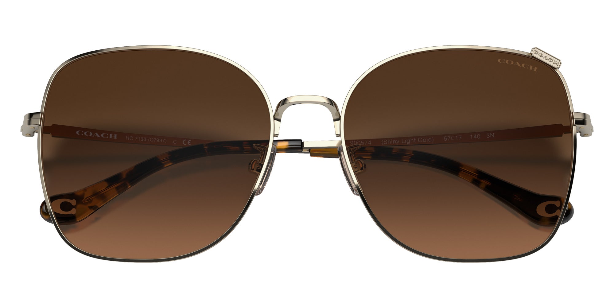 Coach HC7133 C7997 900574 57 - Shiny Light Gold / Dark Brown Gradient #id:hc7133900574_s:100120