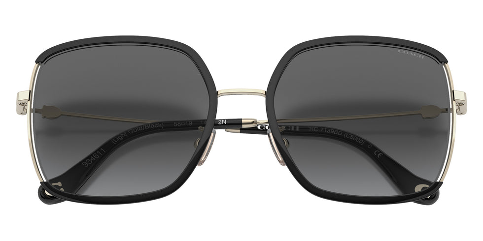 Coach HC7139BD C8000 934611 58 - Light Gold/Black / Gray Gradient #id:hc7139bd934611_s:100120