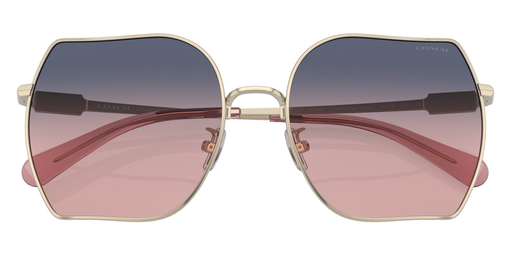 Coach HC7142 CD476 90050J 58 - Shiny Light Gold / Plum Purple Scarlet Gradient #id:hc714290050j_s:100120