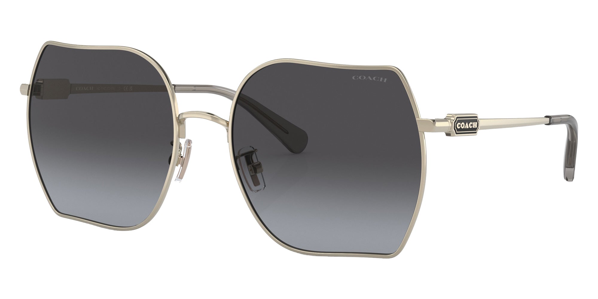 Coach HC7142 CD476 90058G 58 - Shiny Light Gold / Gray Gradient #id:hc714290058g_s:100105