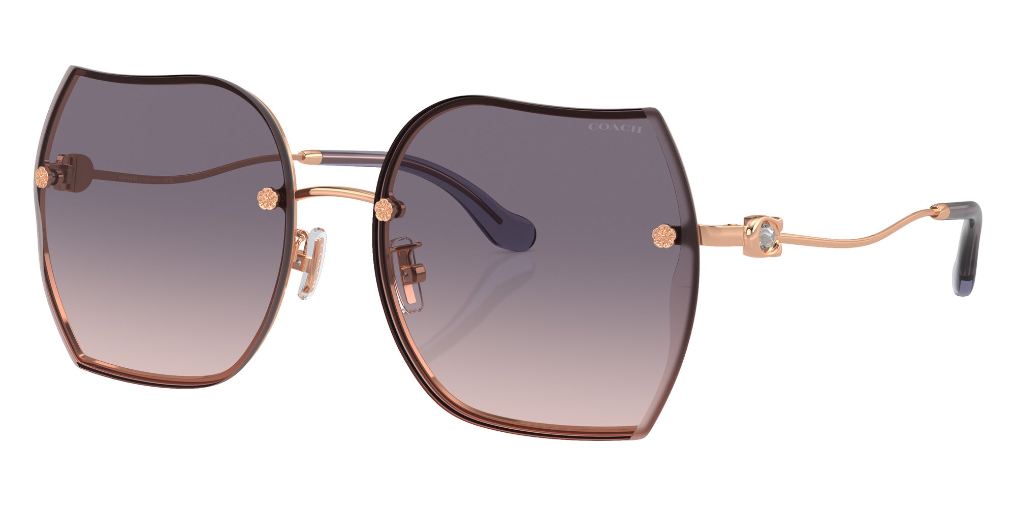 Coach HC7146BD CD454 933136 60 - Shiny Rose Gold / Violet Pink Gradient #id:hc7146bd933136_s:102105