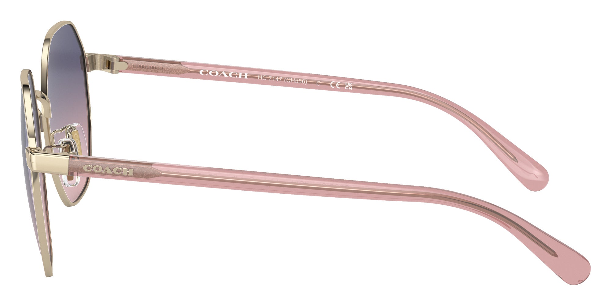 Coach HC7147 CH556 9005I6 56 - Shiny Light Gold / Blue Pink Gradient #id:hc71479005i6_s:104110