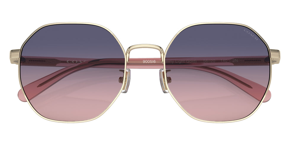 Coach HC7147 CH556 9005I6 56 - Shiny Light Gold / Blue Pink Gradient #id:hc71479005i6_s:104120