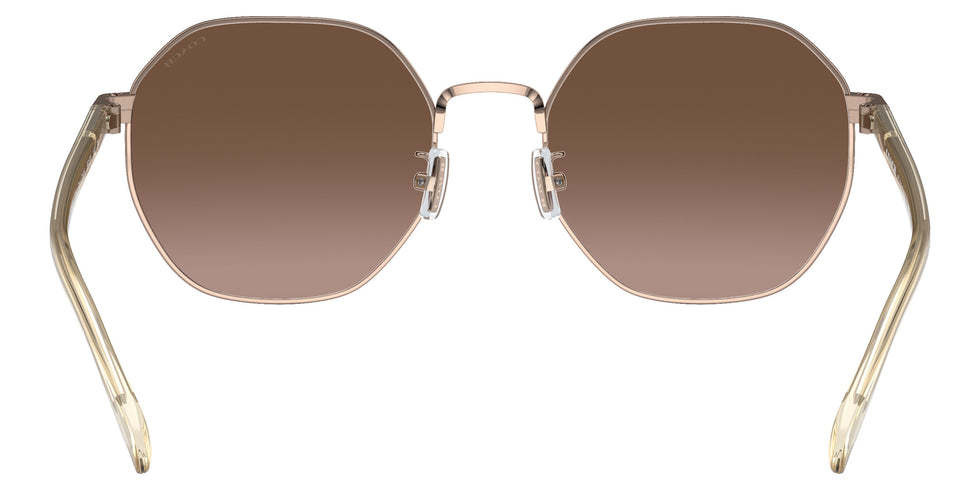 Coach HC7147 CH556 93315M 56 - Shiny Rose Gold / Brown Peach Flash Mirrored #id:hc714793315m_s:106115
