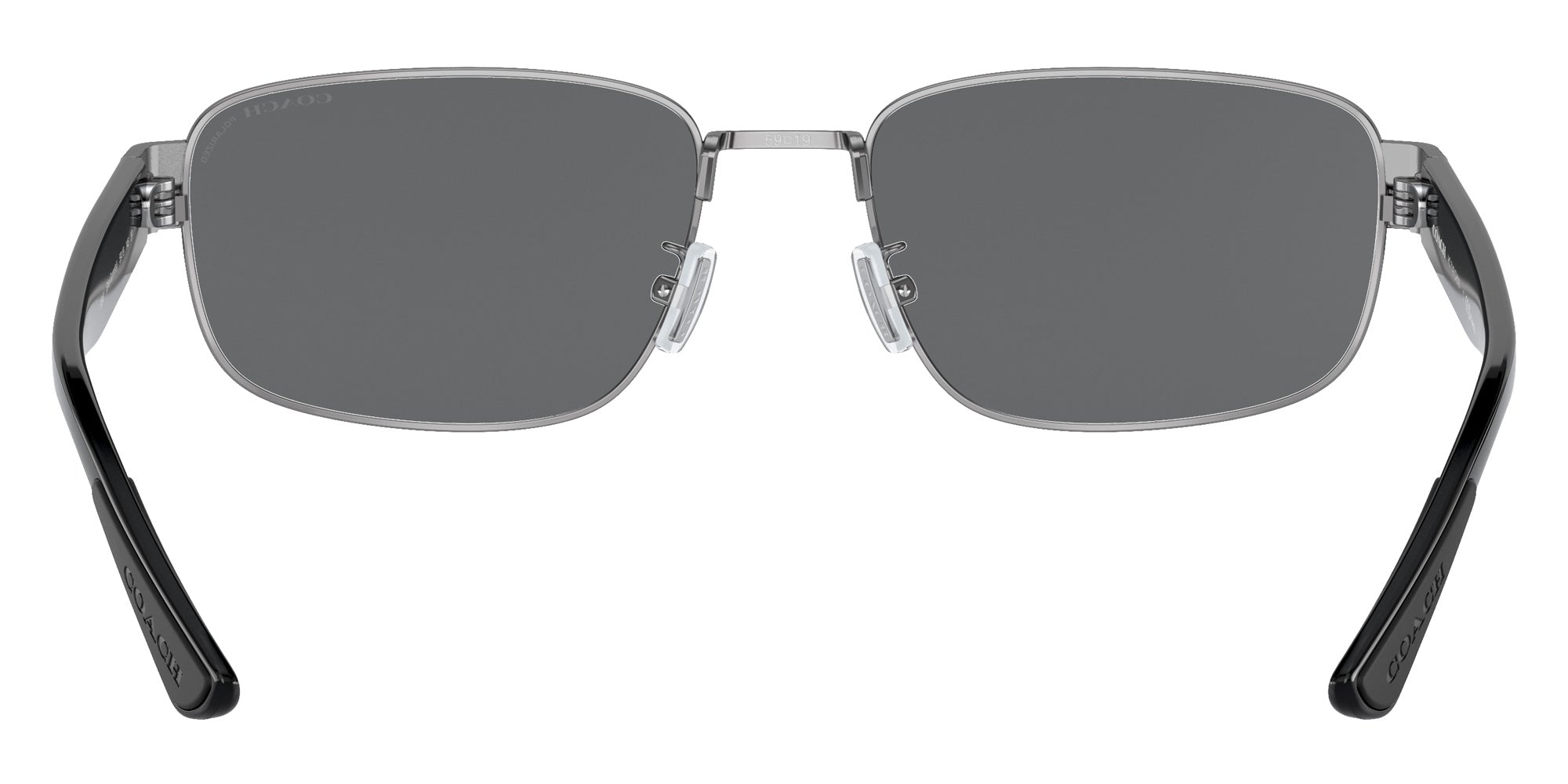 Coach HC7149 CH579 900481 59 - Shiny Gunmetal / Gray Solid Polarized #id:hc7149900481_s:100115
