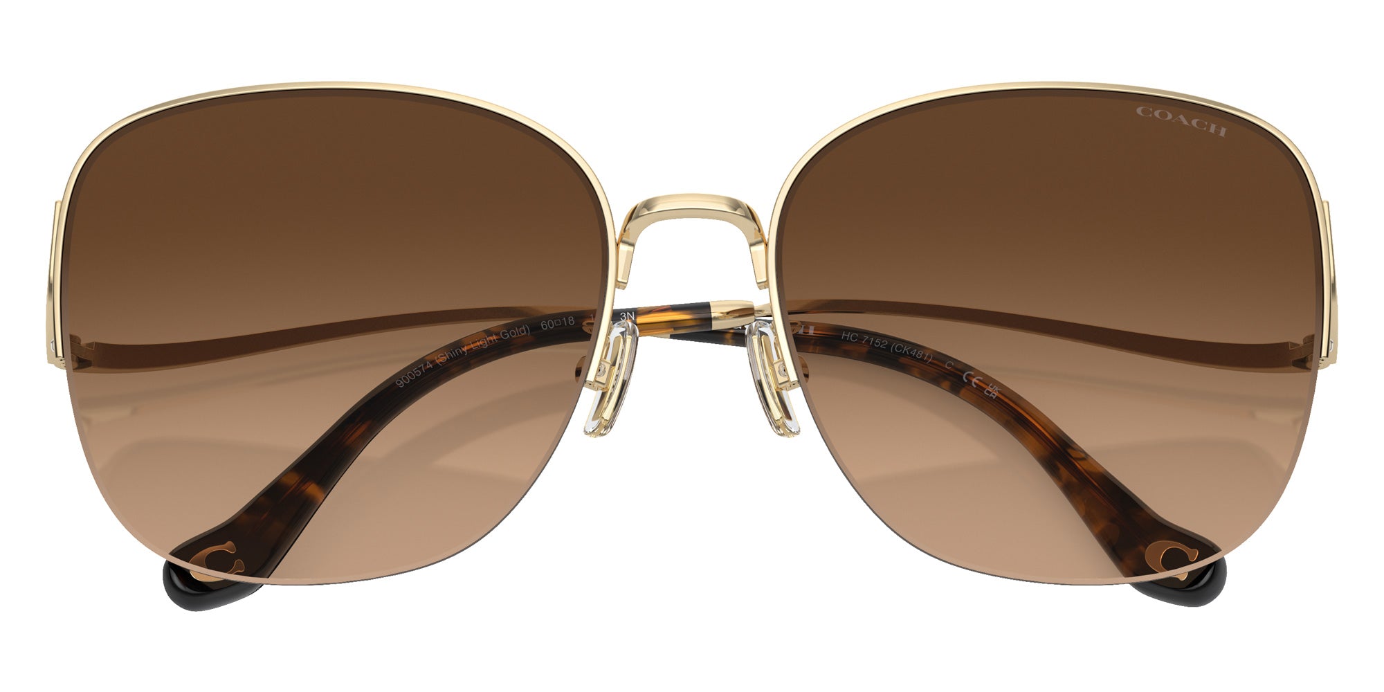 Coach HC7152 CK481 900574 60 - Shiny Light Gold / Brown Gradient #id:hc7152900574_s:100120