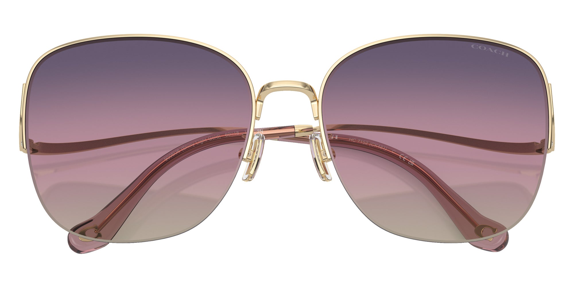 Coach HC7152 CK481 9005U6 60 - Shiny Light Gold / Purple Pink Gradient #id:hc71529005u6_s:102120