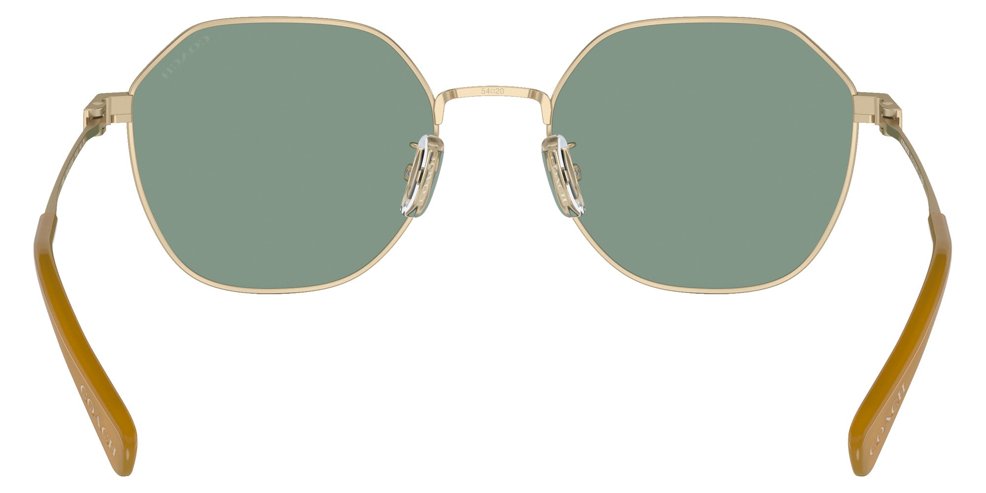Coach HC7155 CL915 900582 54 - Light Gold / Green Solid #id:hc7155900582_s:100115