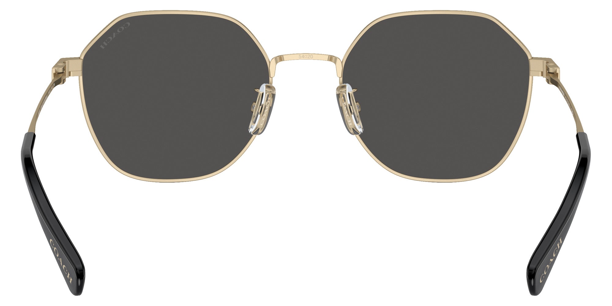 Coach HC7155 CL915 900587 54 - Shiny Light Gold / Gray Solid #id:hc7155900587_s:102115