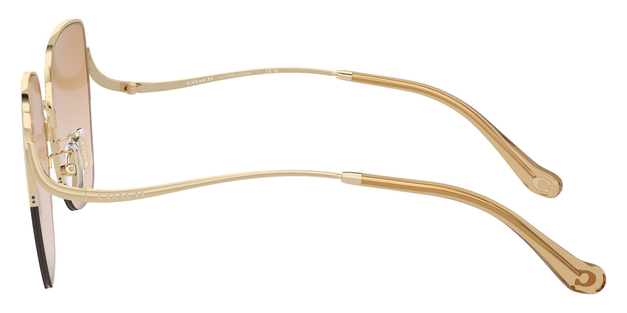 Coach HC7156D CL904 90052D 60 - Shiny Light Gold / Peach Blush Gradient #id:hc7156d90052d_s:100110
