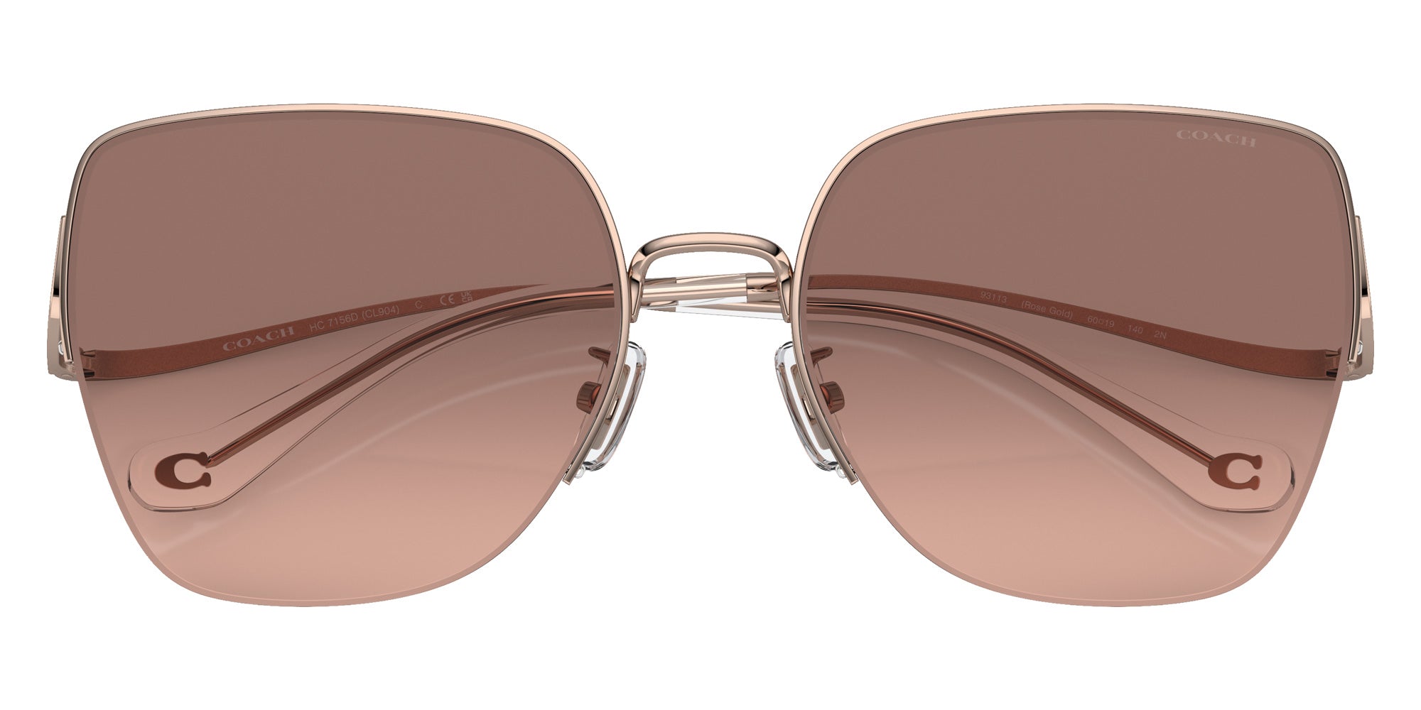 Coach HC7156D CL904 933113 60 - Shiny Rose Gold / Brown Pink Gradient #id:hc7156d933113_s:104120