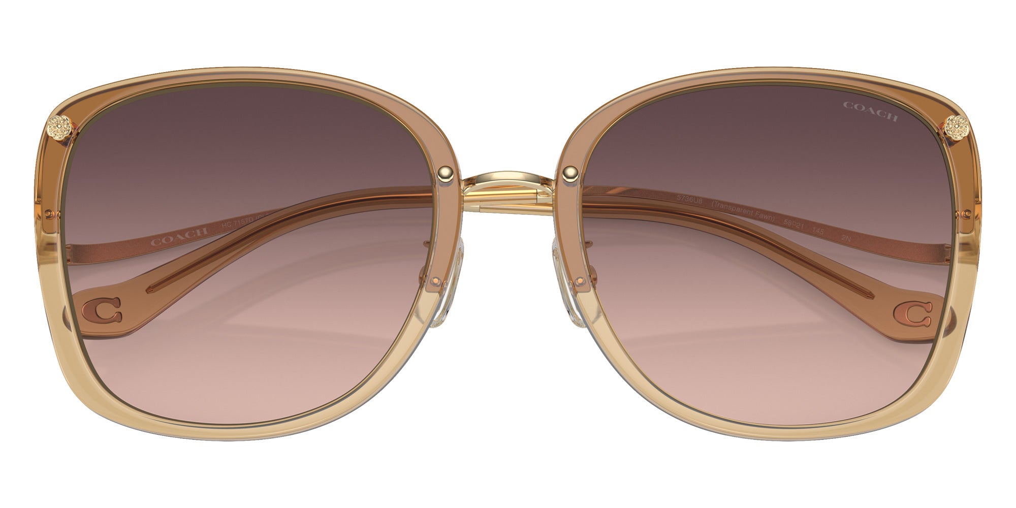 Coach HC7157D CL905 5736U8 58 - Transparent Fawn / Brown Pink Gradient #id:hc7157d5736u8_s:100120