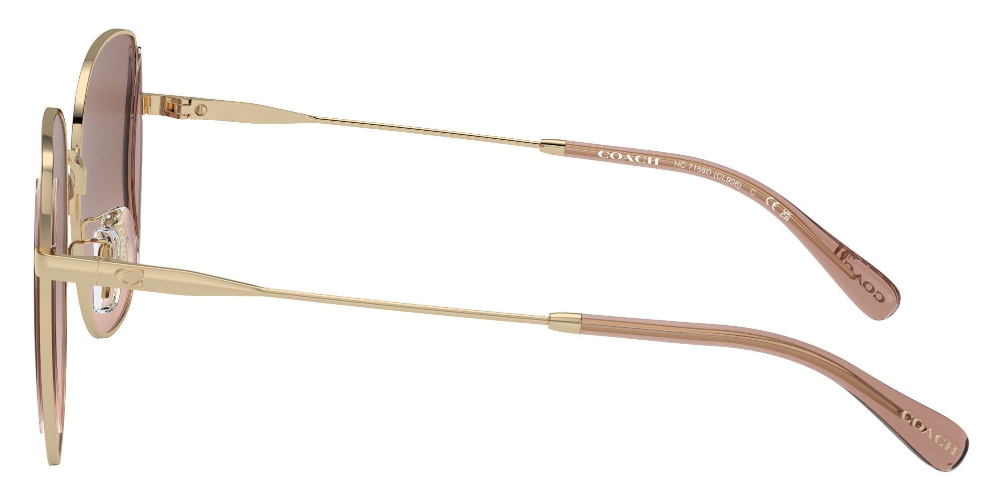 Coach HC7158D CL906 942913 58 - Shiny Light Gold / Brown Pink Gradient #id:hc7158d942913_s:106110