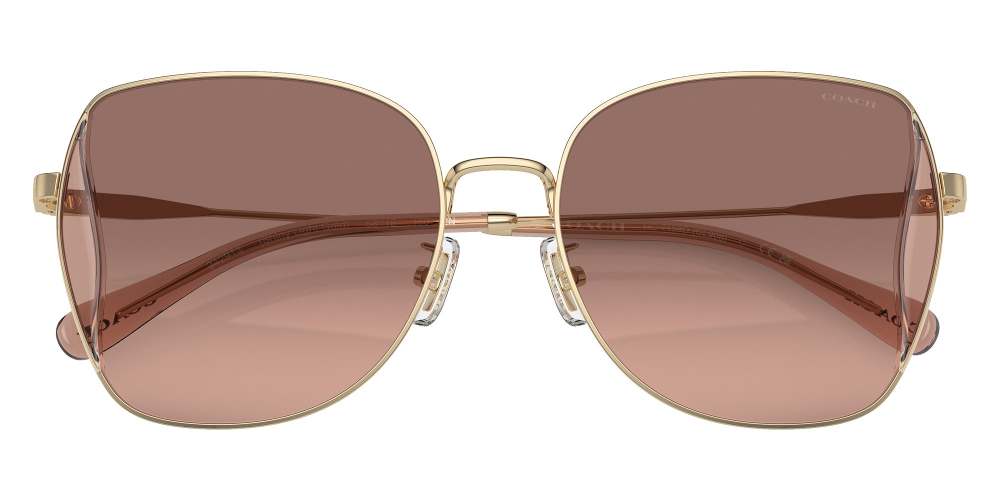 Coach HC7158D CL906 942913 58 - Shiny Light Gold / Brown Pink Gradient #id:hc7158d942913_s:106120