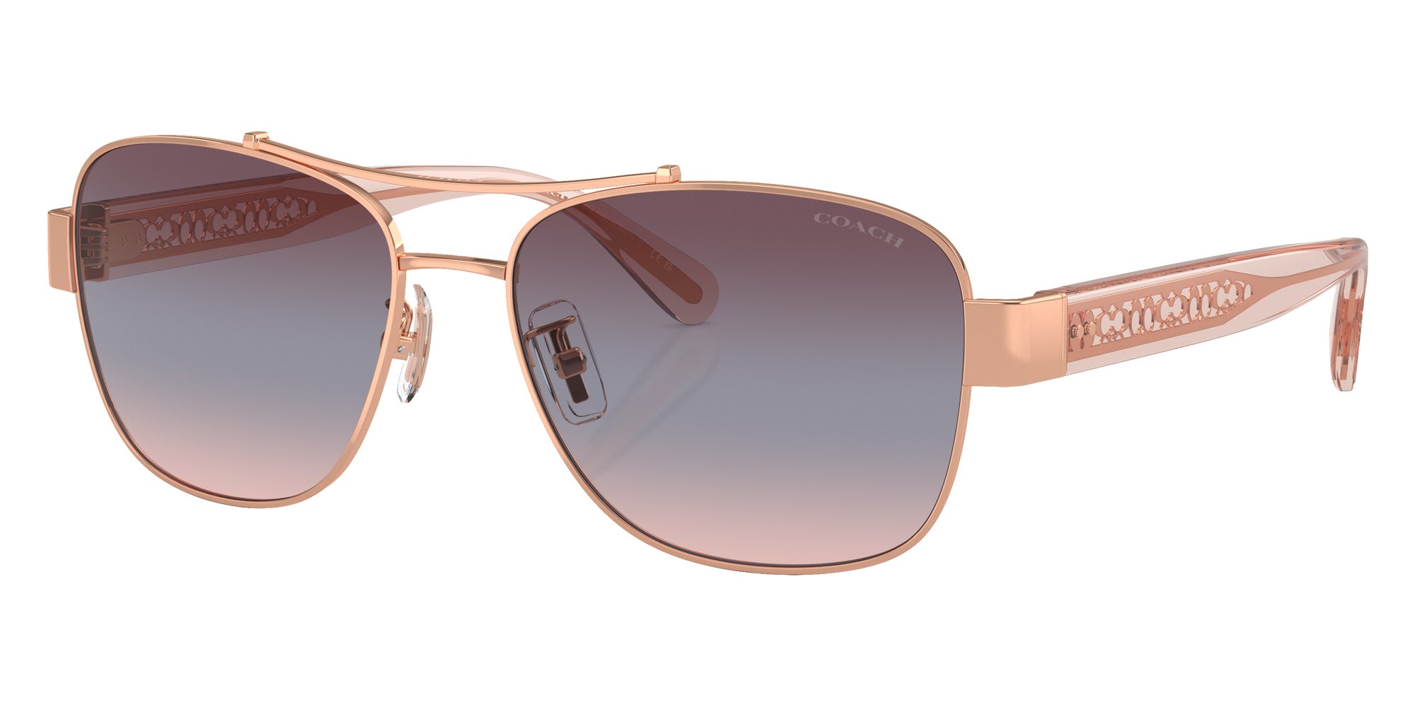 Coach HC7161 CR617 93310J 56 - Shiny Rose Gold / Purple Blue Pink Gradient #id:hc716193310j_s:104105