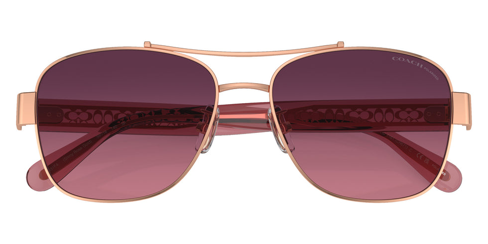 Coach HC7161 CR617 9331F4 56 - Shiny Rose Gold / Burgundy Gradient Polarized #id:hc71619331f4_s:106120