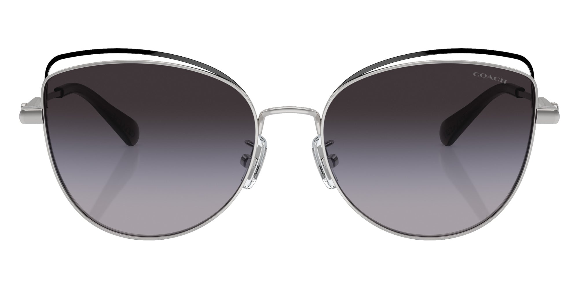 Coach HC7162 CR621 90018G 57 - Shiny Silver/Black / Gray Gradient #id:hc716290018g_s:100100