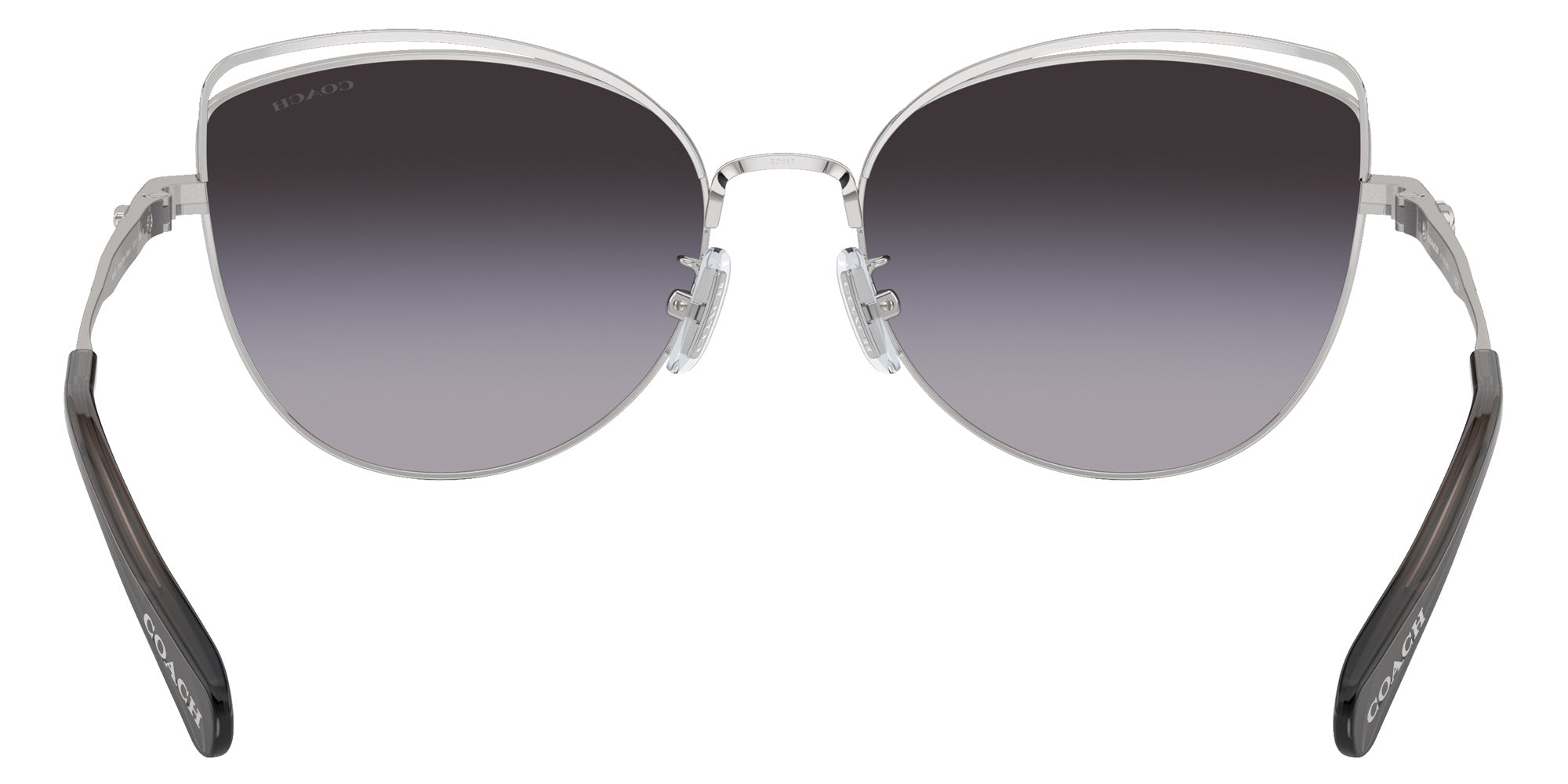 Coach HC7162 CR621 90018G 57 - Shiny Silver/Black / Gray Gradient #id:hc716290018g_s:100115