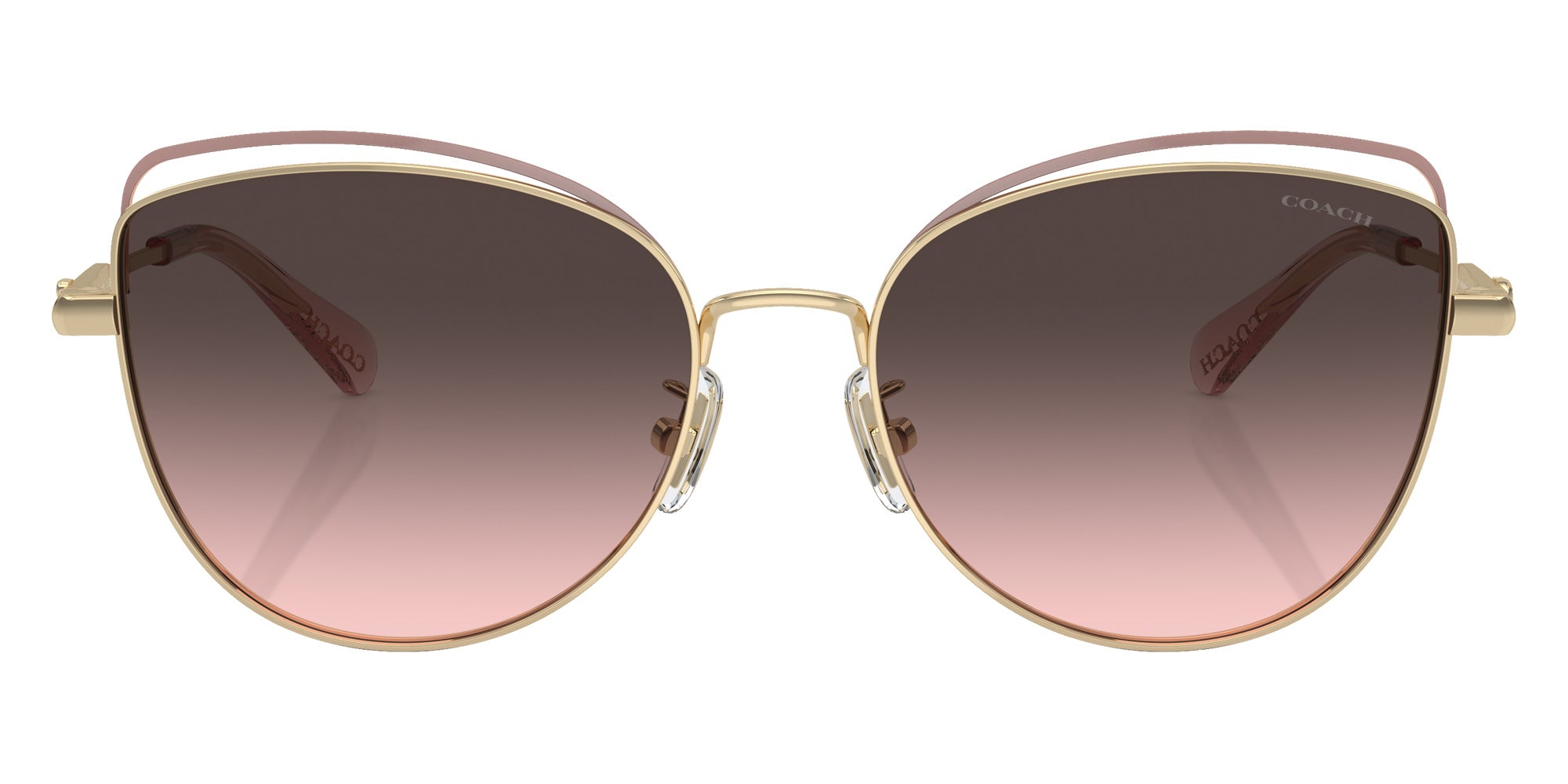 Coach HC7162 CR621 900546 57 - Shiny Light Gold/Rose Gold / Gray Pink Gradient #id:hc7162900546_s:104100
