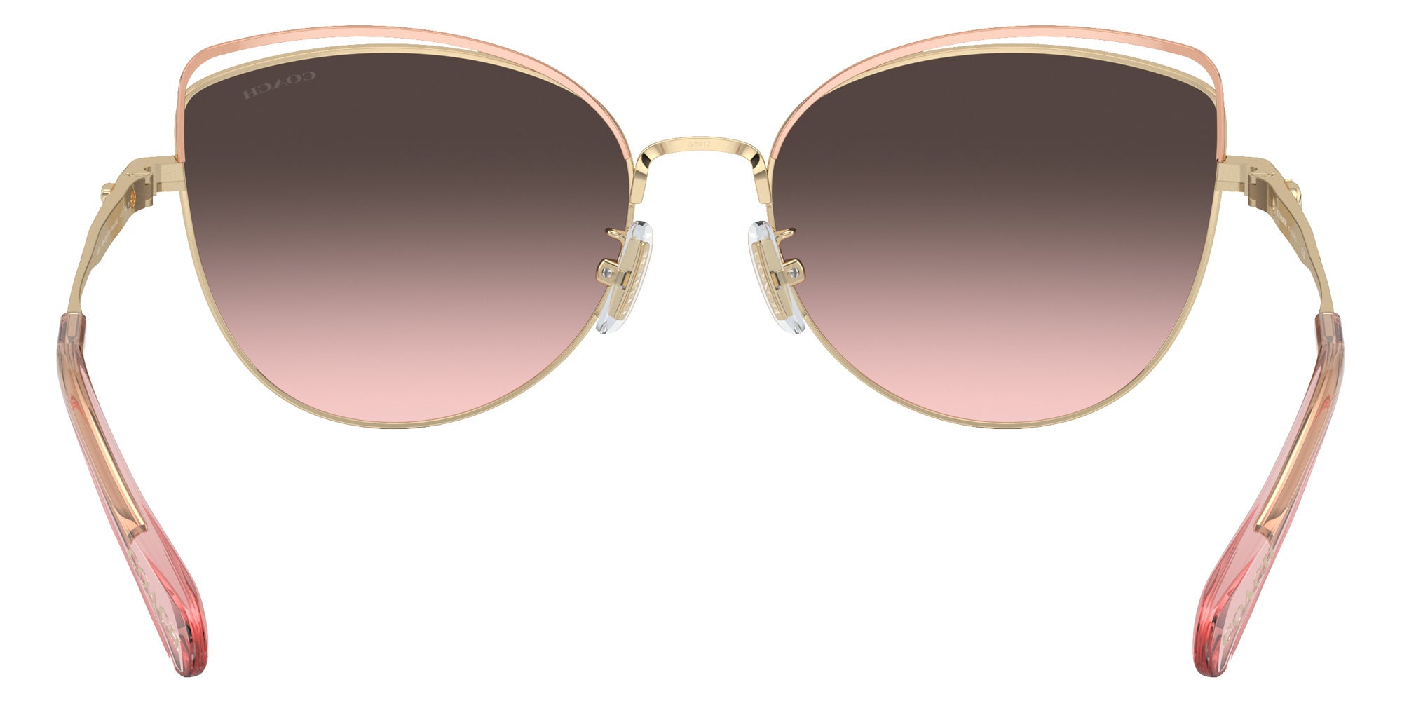 Coach HC7162 CR621 900546 57 - Shiny Light Gold/Rose Gold / Gray Pink Gradient #id:hc7162900546_s:104115