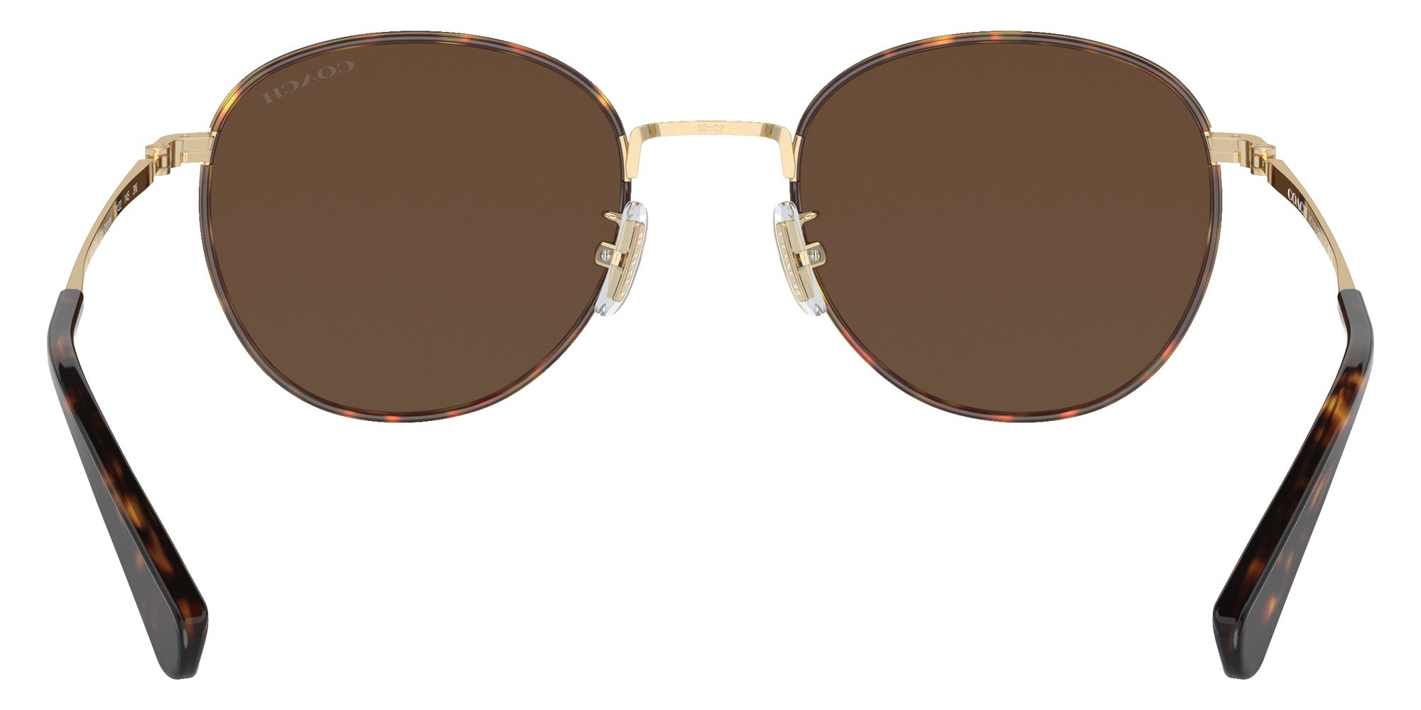 Coach HC7163 CR631 90053G 52 - Light Gold/Dark Tortoise / Brown Solid #id:hc716390053g_s:100115