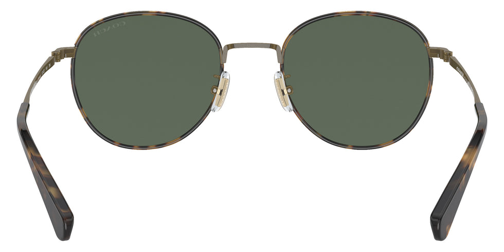 Coach HC7163 CR631 933371 52 - Antique Gold/Tokyo Tortoise / Green Solid #id:hc7163933371_s:102115