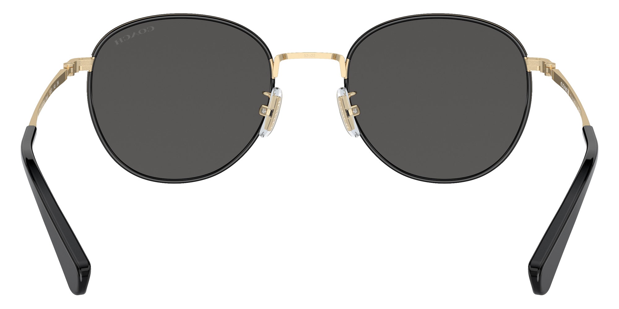 Coach HC7163 CR631 934687 52 - Shiny Light Gold/Black / Gray Solid #id:hc7163934687_s:104115