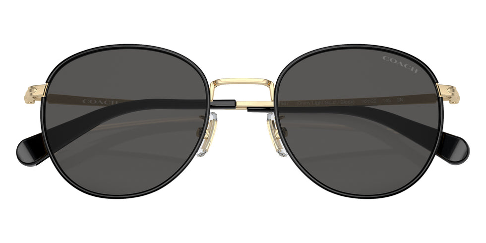 Coach HC7163 CR631 934687 52 - Shiny Light Gold/Black / Gray Solid #id:hc7163934687_s:104120