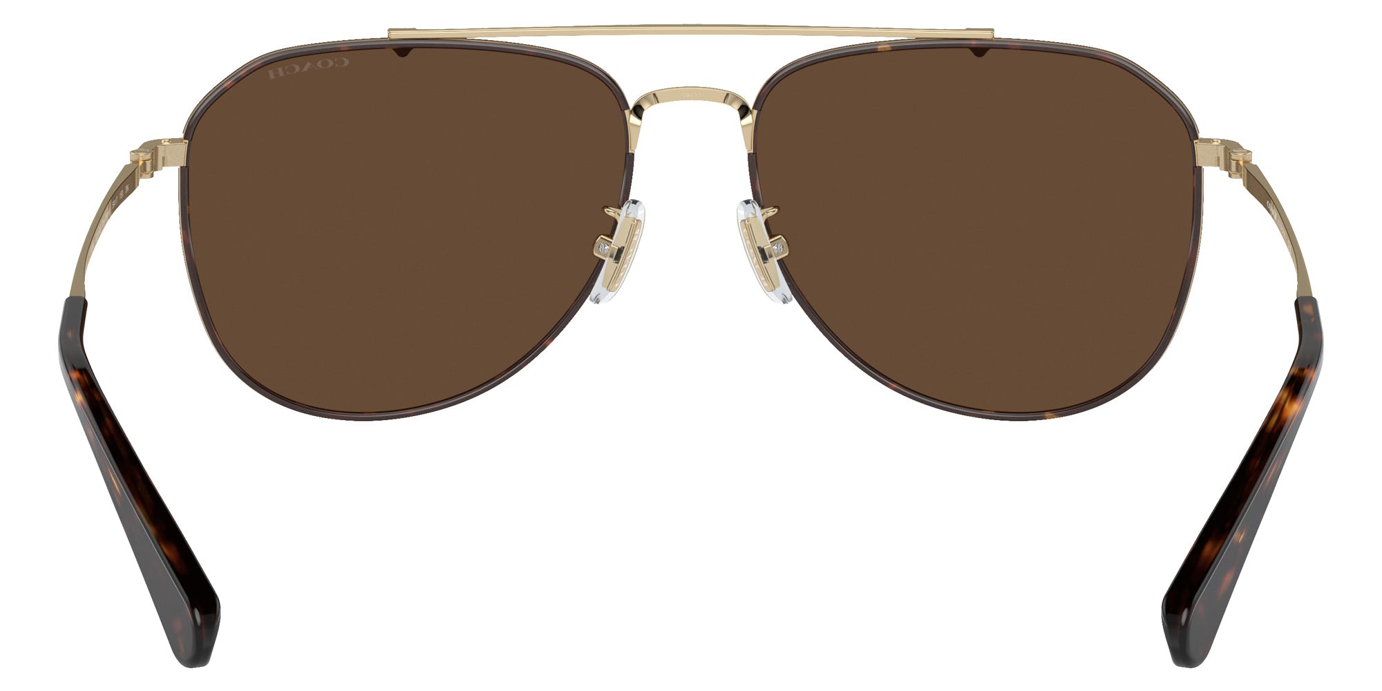 Coach HC7164 CR626 90053G 59 - Light Gold/Dark Tortoise / Dark Brown Solid #id:hc716490053g_s:100115