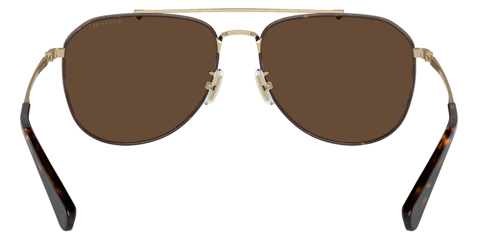Coach HC7164 CR626 90053G 59 - Light Gold/Dark Tortoise / Dark Brown Solid #id:hc716490053g_s:100115