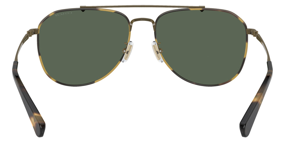 Coach HC7164 CR626 933371 59 - Antique Gold/Tokyo Tortoise / Green Solid #id:hc7164933371_s:102115
