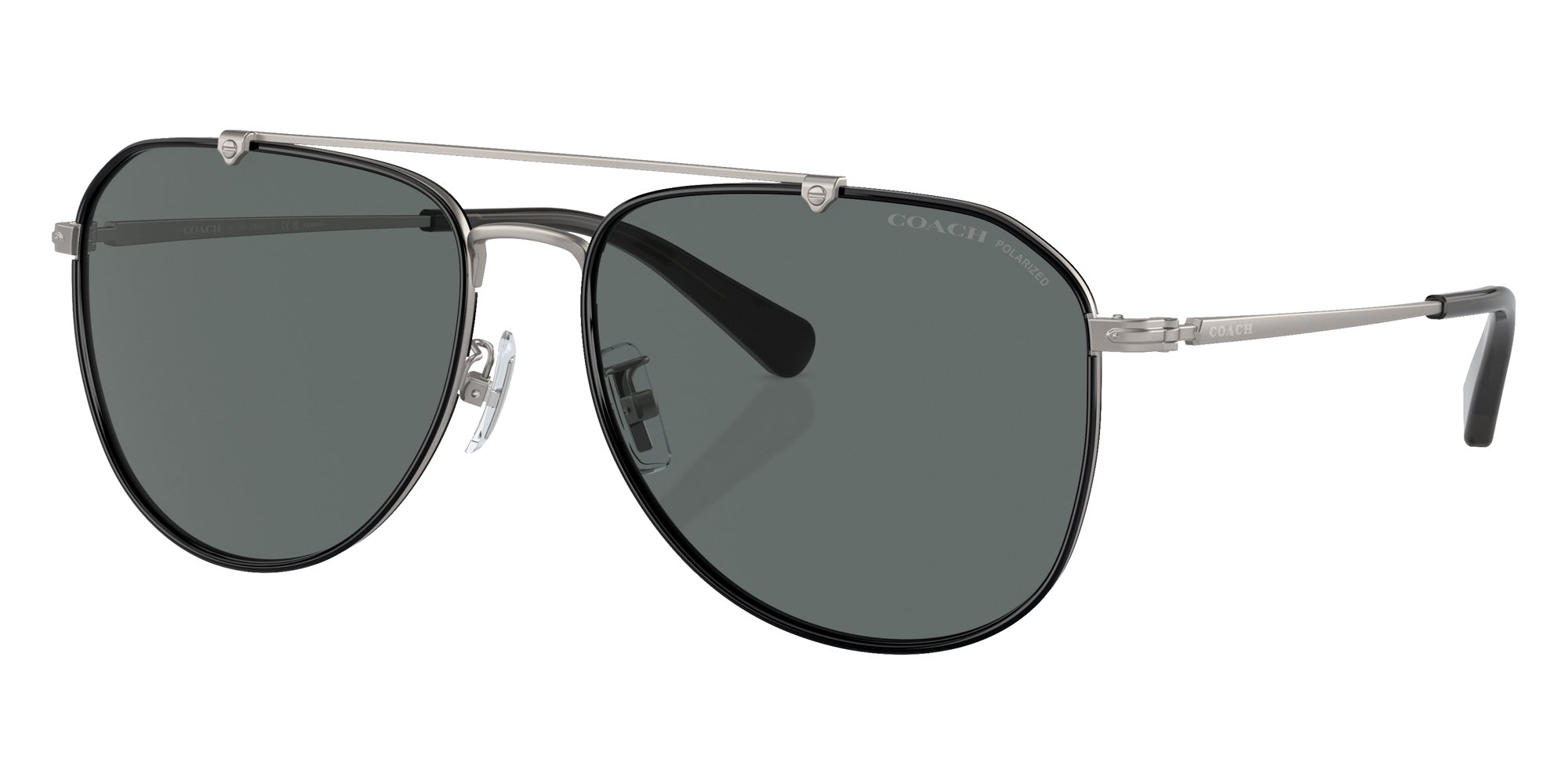 Coach HC7164 CR626 936881 59 - Satin Gunmetal/Black / Gray Solid Polarized #id:hc7164936881_s:106105