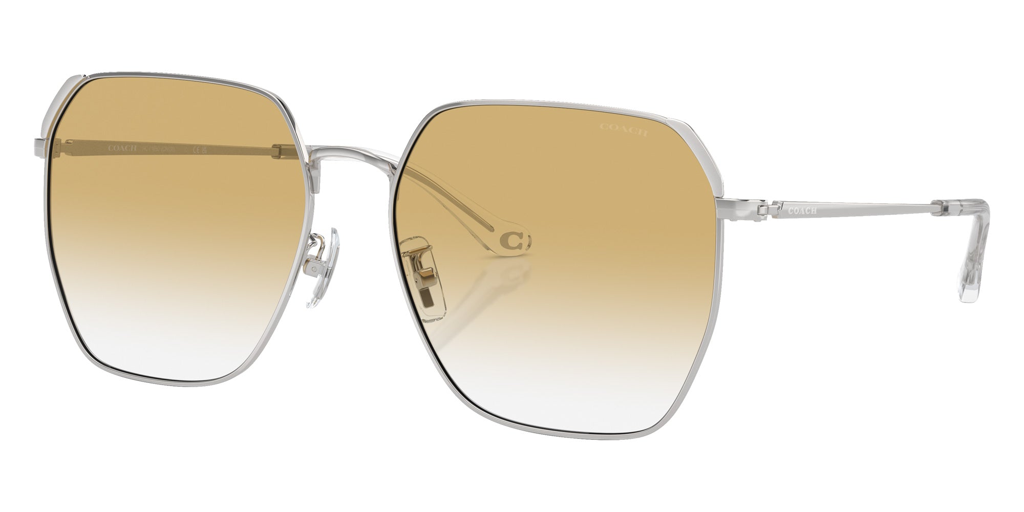 Coach HC7165D CR638 90012Q 60 - Shiny Silver / Yellow Clear #id:hc7165d90012q_s:100105