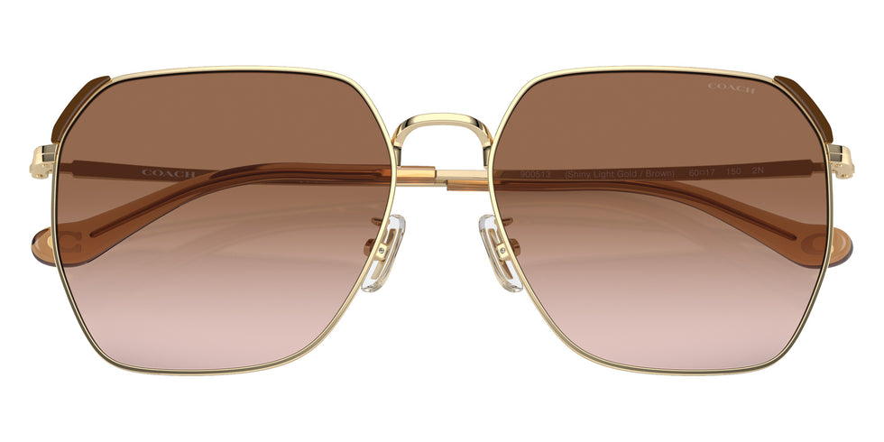 Coach HC7165D CR638 900513 60 - Shiny Light Gold/Brown / Brown Peach Gradient #id:hc7165d900513_s:102120