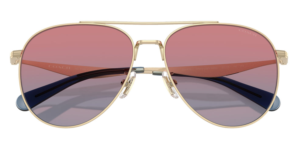 Coach HC7169 CW193 90050Q 57 - Shiny Light Gold / Blue Saddle Gradient #id:hc716990050q_s:102120