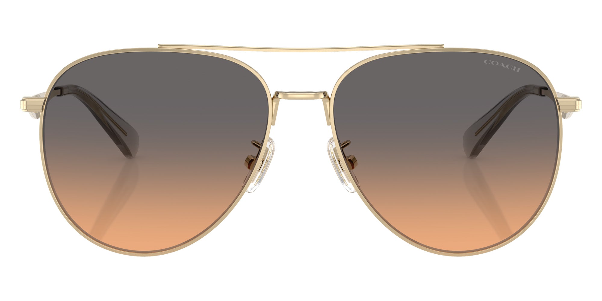 Coach HC7169 CW193 900518 57 - Shiny Light Gold / Smokey Peach Gradient #id:hc7169900518_s:104100