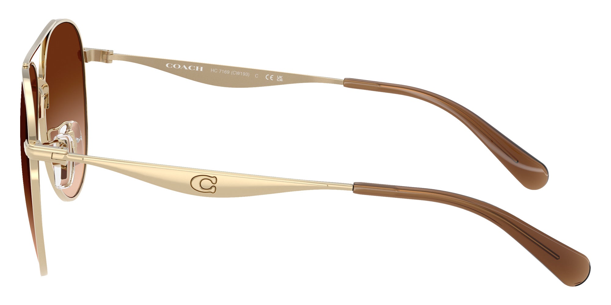 Coach HC7169 CW193 900574 57 - Shiny Light Gold / Brown Gradient #id:hc7169900574_s:106110