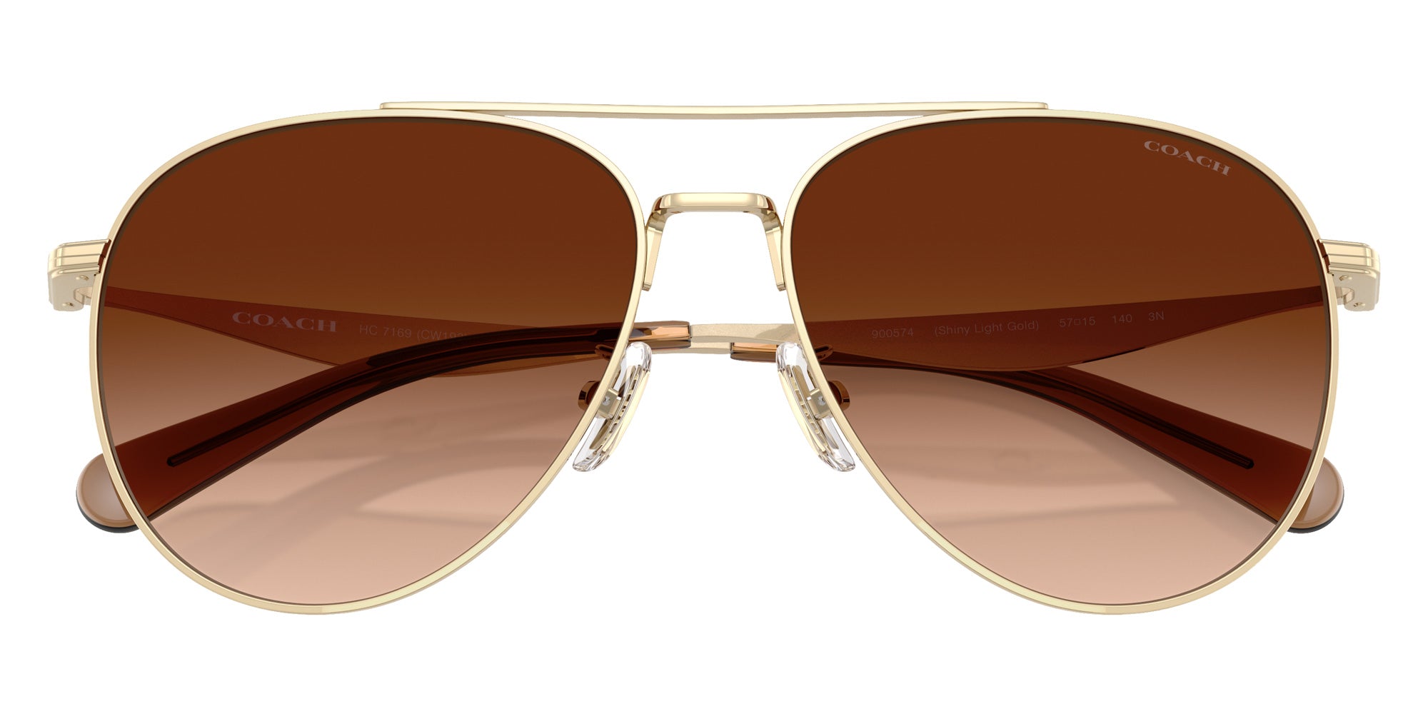 Coach HC7169 CW193 900574 57 - Shiny Light Gold / Brown Gradient #id:hc7169900574_s:106120