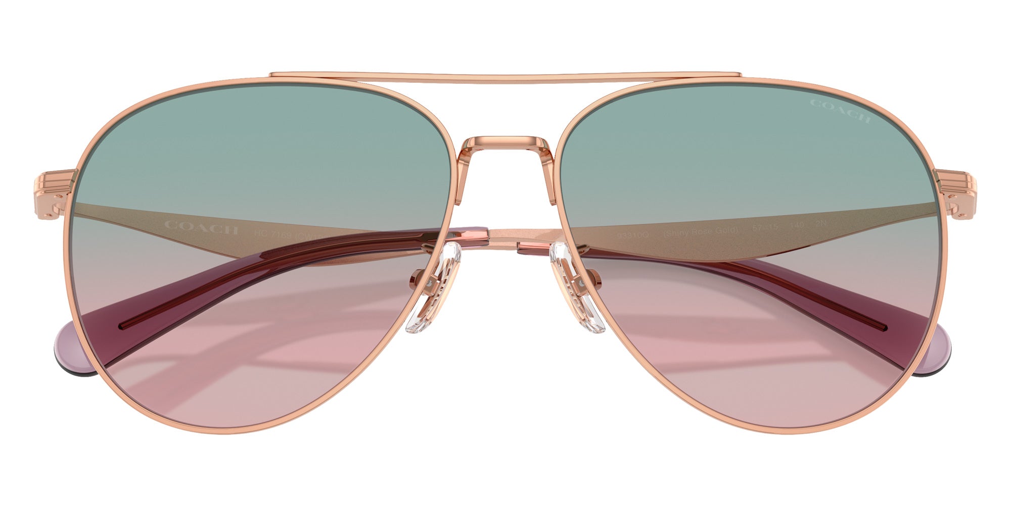 Coach HC7169 CW193 93310Q 57 - Shiny Rose Gold / Forest Grape Gradient #id:hc716993310q_s:108120
