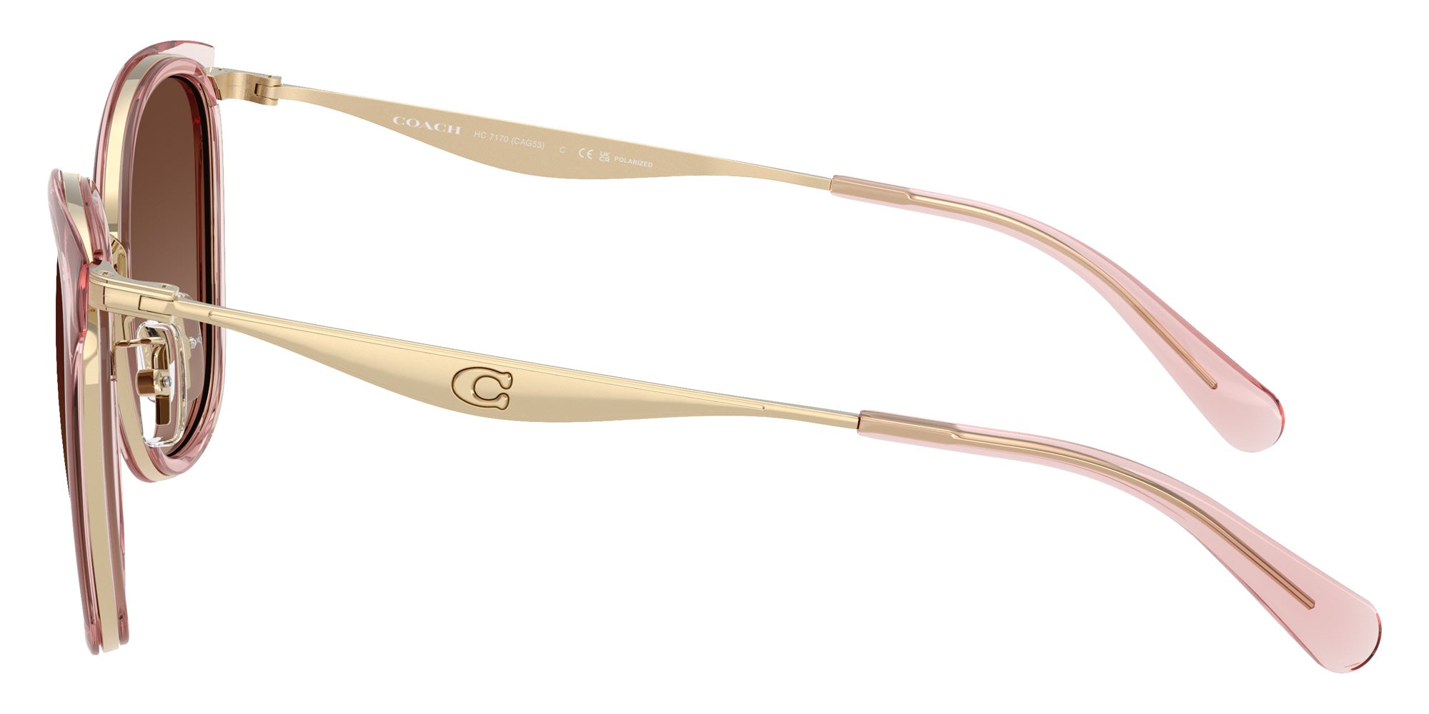 Coach HC7170 CW185 9469T5 56 - Light Gold/Pink / Brown Gradient Polarized #id:hc71709469t5_s:110110