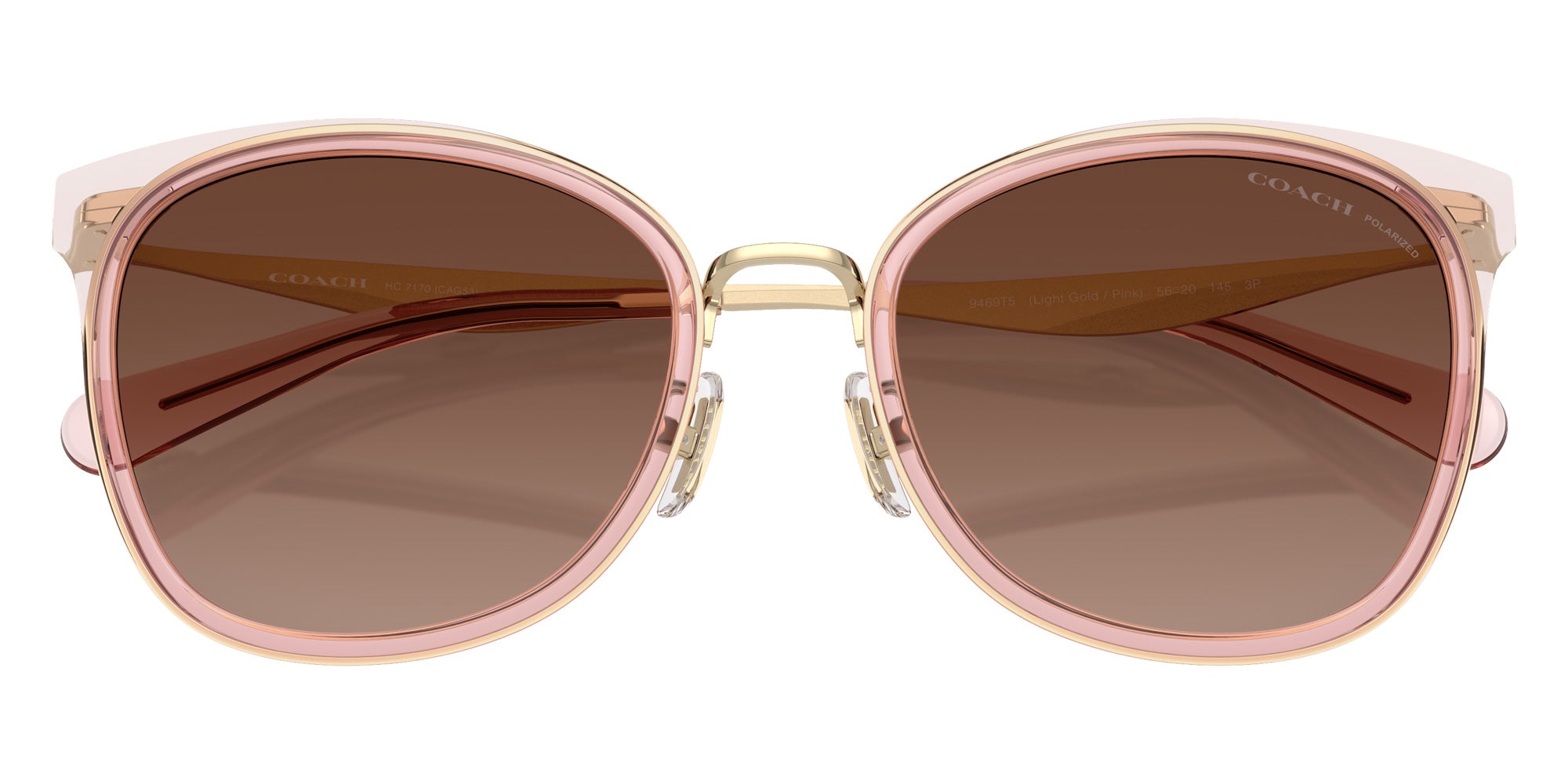 Coach HC7170 CW185 9469T5 56 - Light Gold/Pink / Brown Gradient Polarized #id:hc71709469t5_s:110120