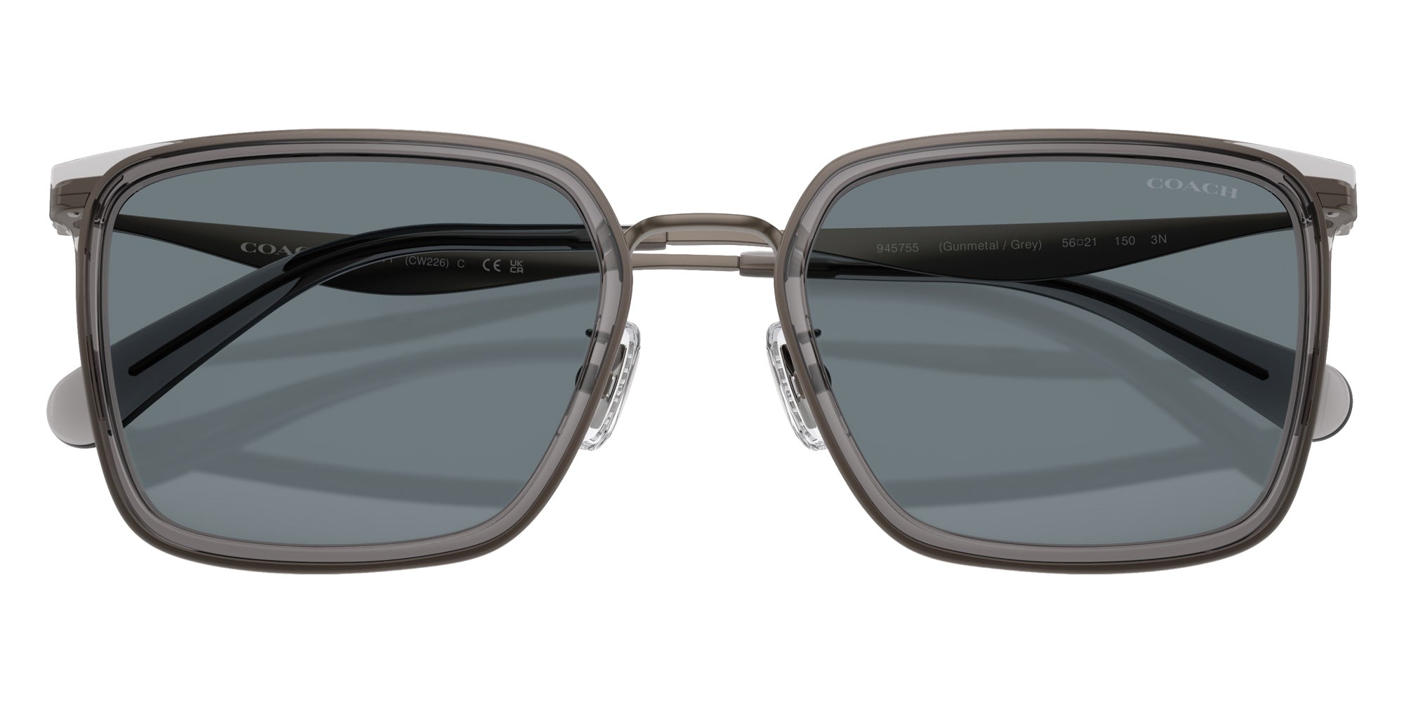 Coach HC7171 CW226 945755 56 - Gunmetal/Gray / Gray Solid #id:hc7171945755_s:106120