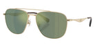 Coach HC7172 CW404 90056R 59 - Satin Light Gold / Green Solid Mirrored #id:hc717290056r_s:100105